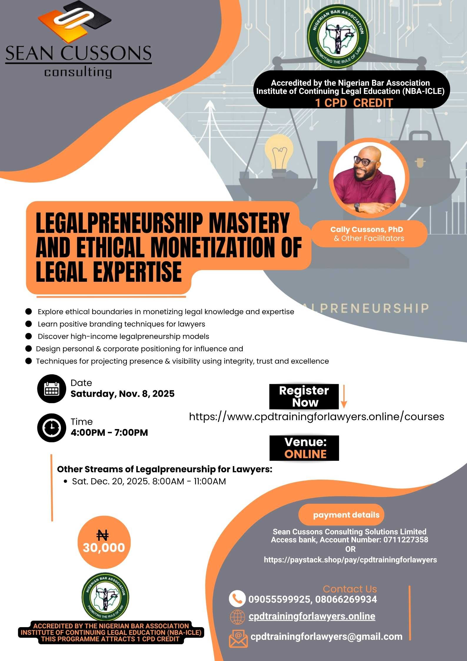 Legalpreneurship Mastery and Ethical Monetization of Legal Expertise