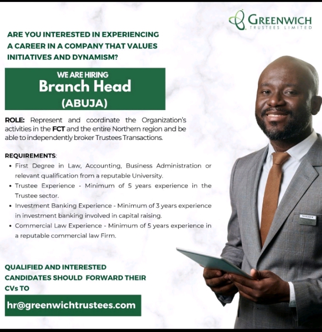 Branch Head (Abuja)
