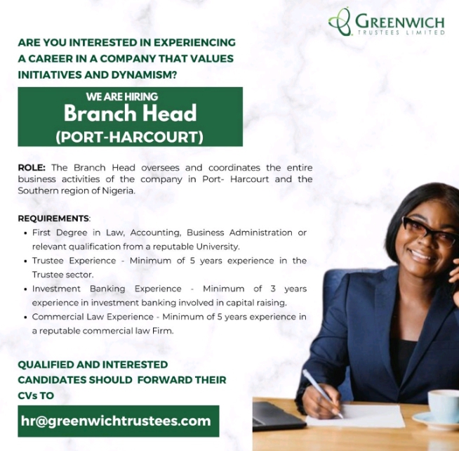 Branch Head (Port Harcourt)