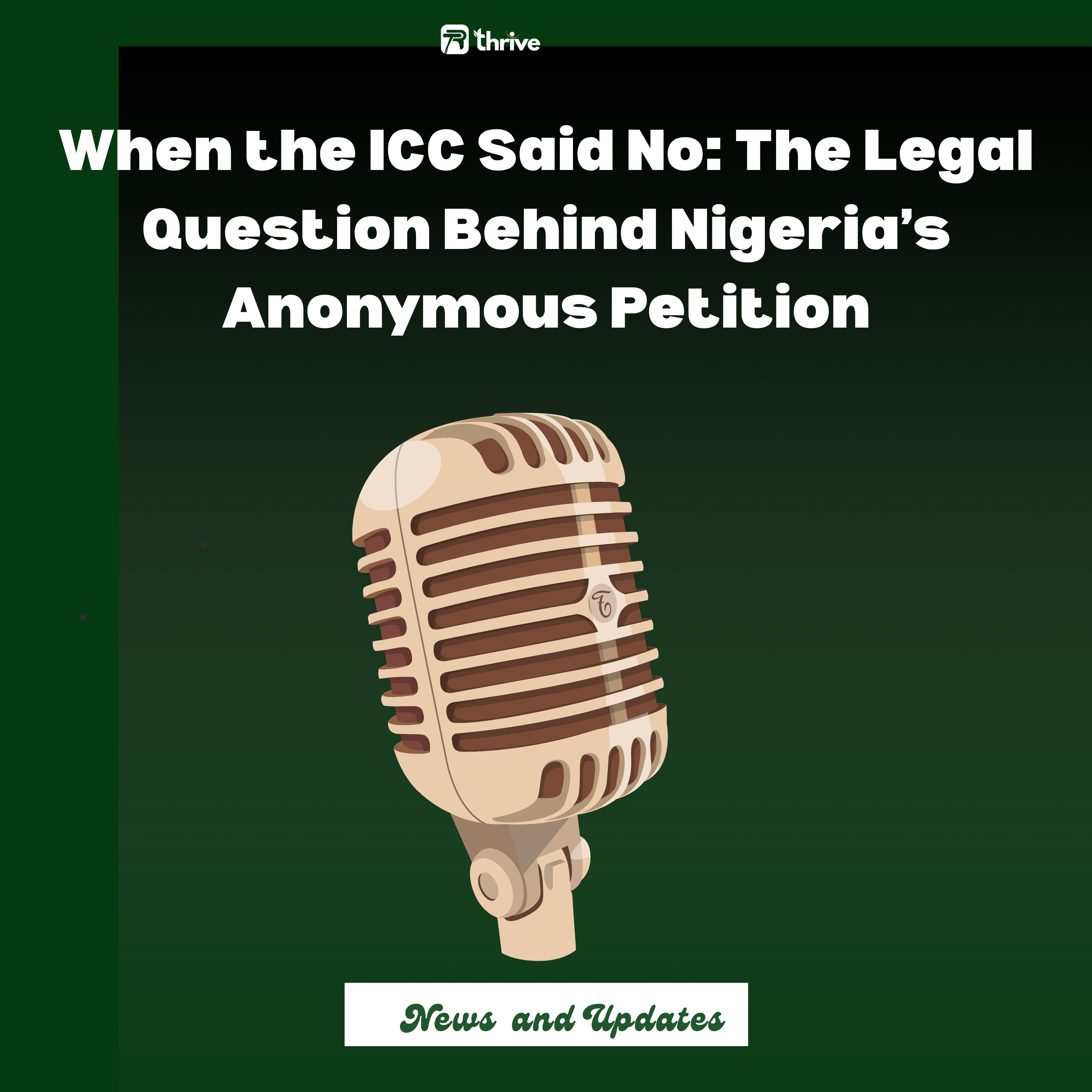 ICC Dismisses Anonymous Petition Seeking Probe Into ‘Systemic Kidnappings’ in Nigeria